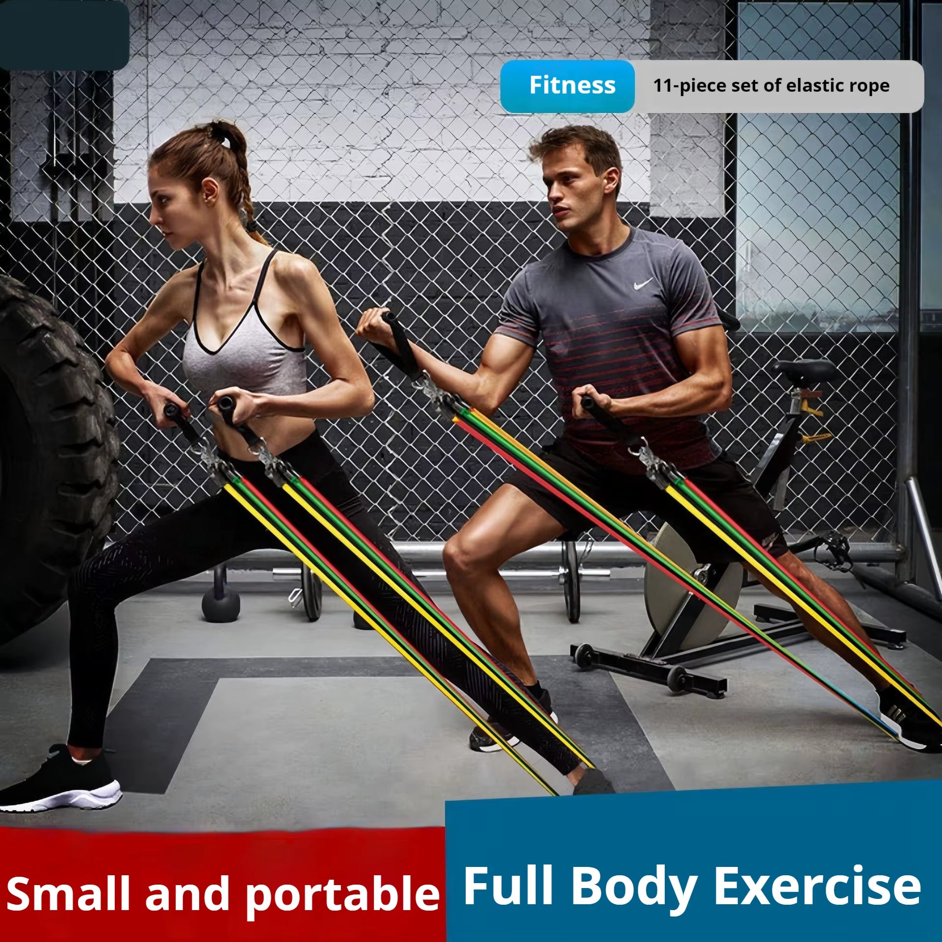 10-14Pcs/1Set Bodybuilding Resistance Bands Tensioner Muscle Training Belt Elastic Bands Portable Fitness Equipment